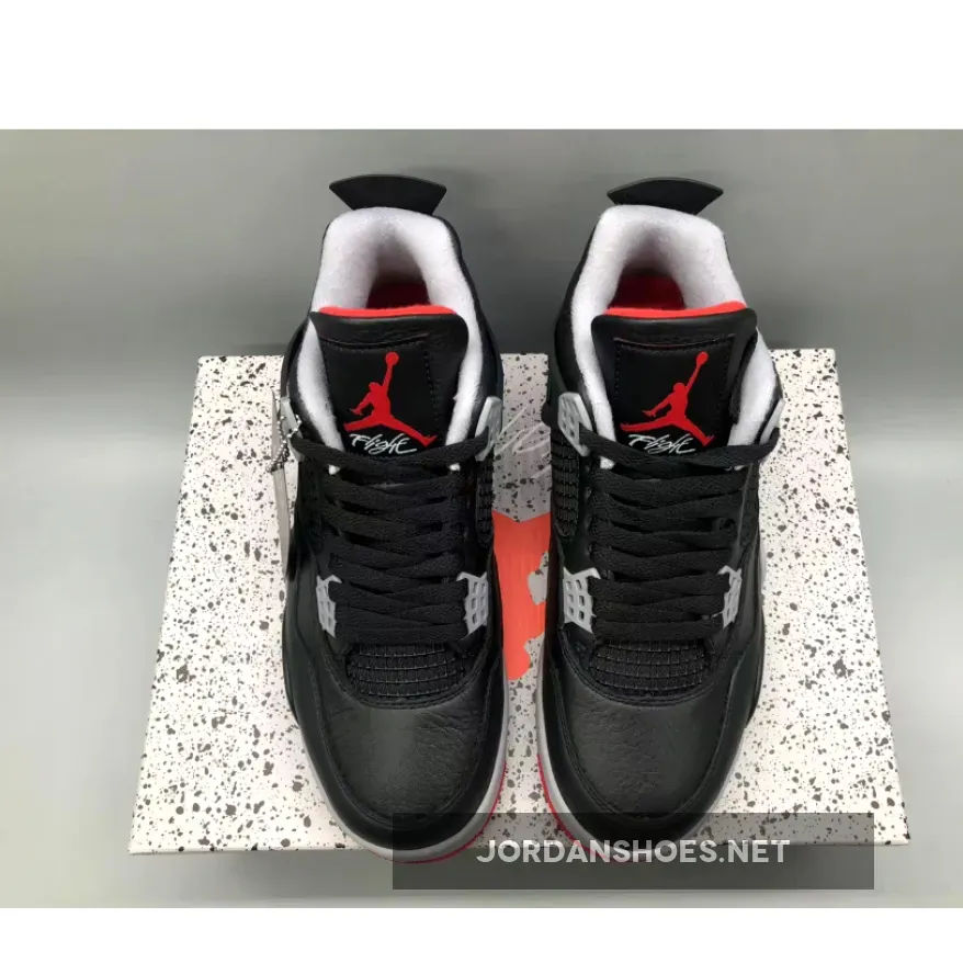 Air Jordan 4 Bred Reimagined Black/Fire Red Air Jordan 4 Bred Reimagined Black/Fire Red