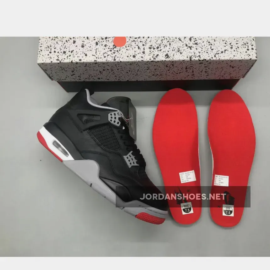 Air Jordan 4 Bred Reimagined Black/Fire Red Air Jordan 4 Bred Reimagined Black/Fire Red