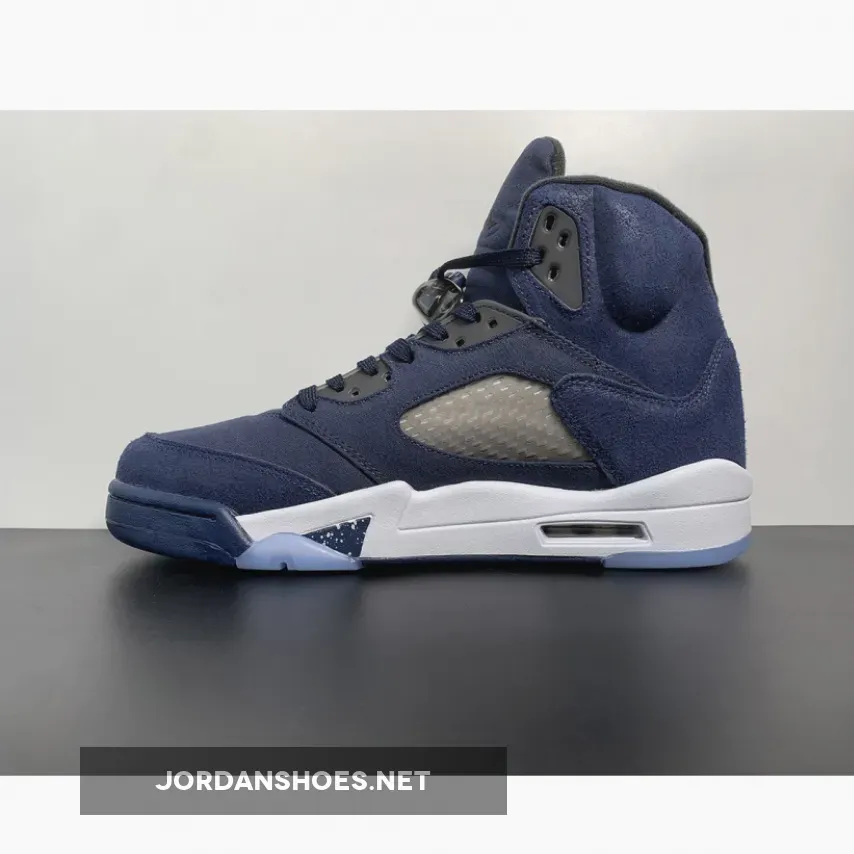 Air Jordan 5 "Georgetown" Midnight Navy/Black-Football Grey Air Jordan 5 "Georgetown" Midnight Navy/Black-Football Grey