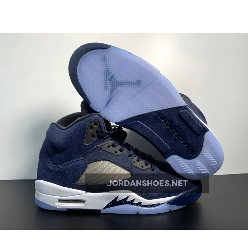 Air Jordan 5 "Georgetown" Midnight Navy/Black-Football Grey Air Jordan 5 "Georgetown" Midnight Navy/Black-Football Grey