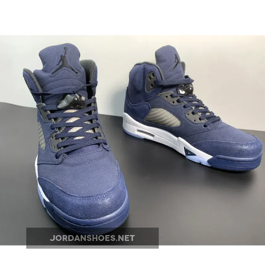 Air Jordan 5 "Georgetown" Midnight Navy/Black-Football Grey Air Jordan 5 "Georgetown" Midnight Navy/Black-Football Grey