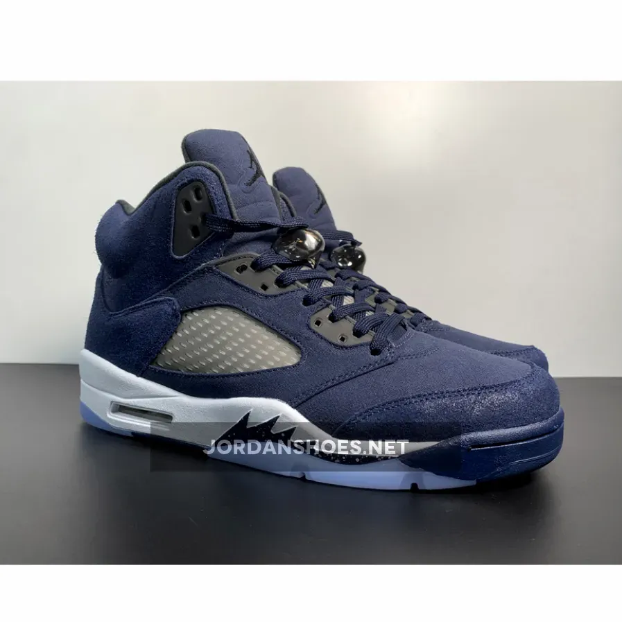 Air Jordan 5 "Georgetown" Midnight Navy/Black-Football Grey Air Jordan 5 "Georgetown" Midnight Navy/Black-Football Grey