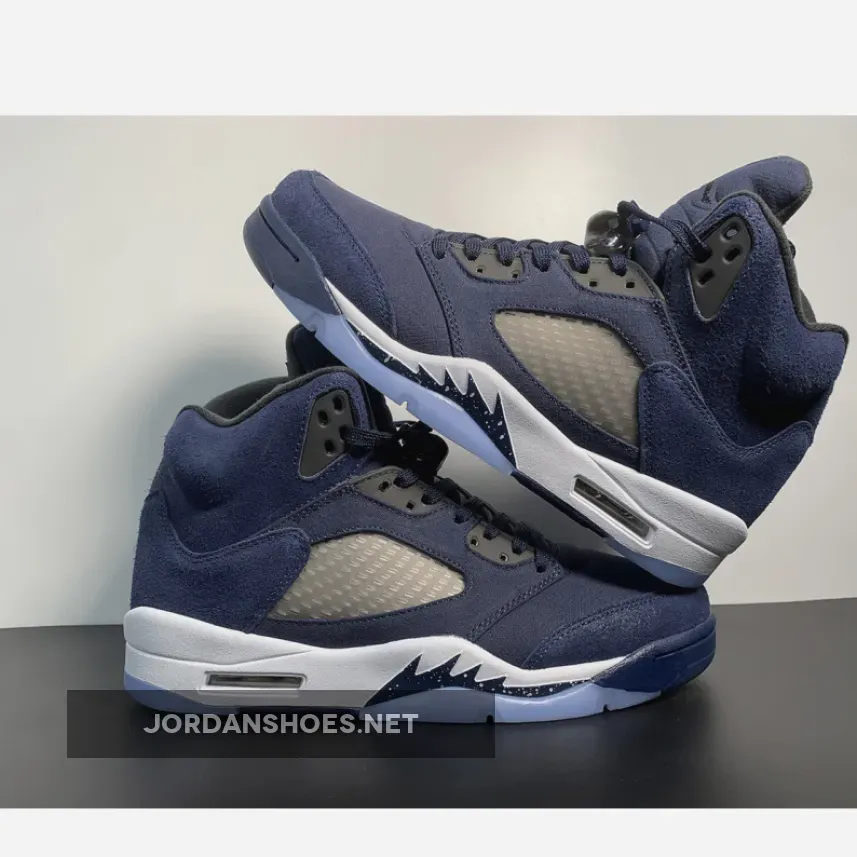 Air Jordan 5 "Georgetown" Midnight Navy/Black-Football Grey Air Jordan 5 "Georgetown" Midnight Navy/Black-Football Grey