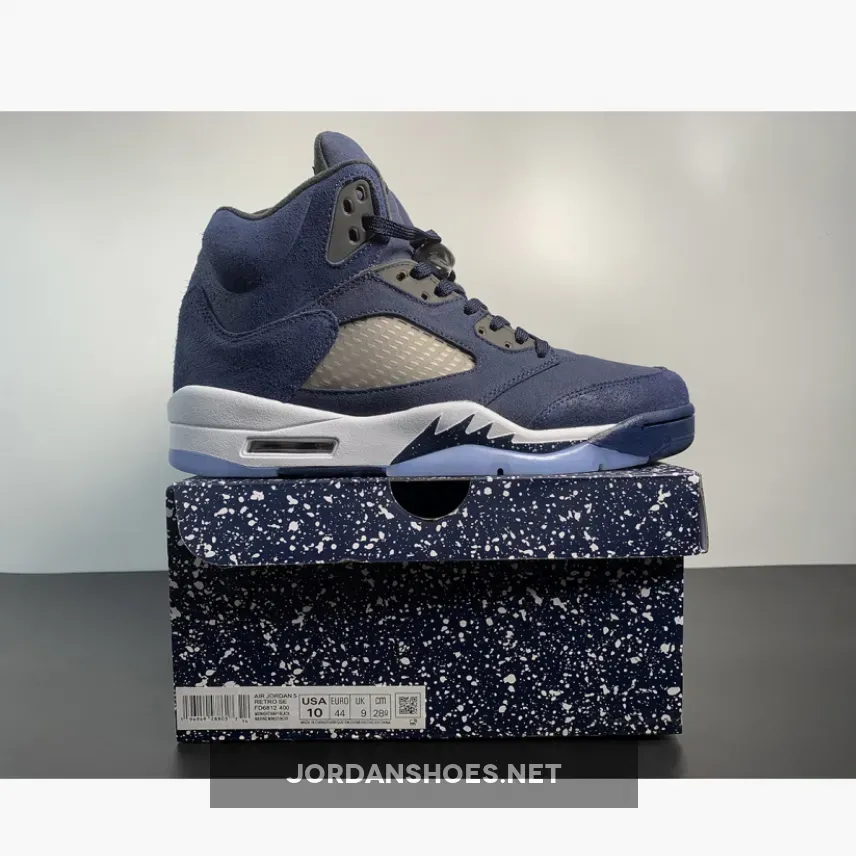 Air Jordan 5 "Georgetown" Midnight Navy/Black-Football Grey Air Jordan 5 "Georgetown" Midnight Navy/Black-Football Grey