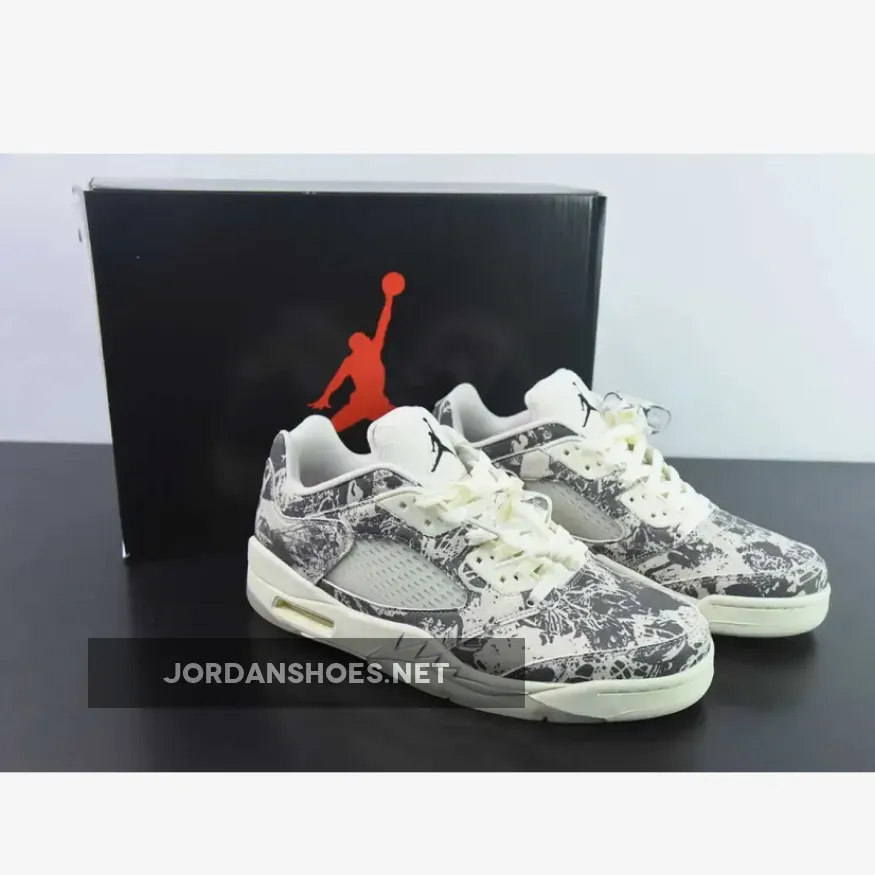 Air Jordan 5 Low "Expression" Coconut Milk/Black-White