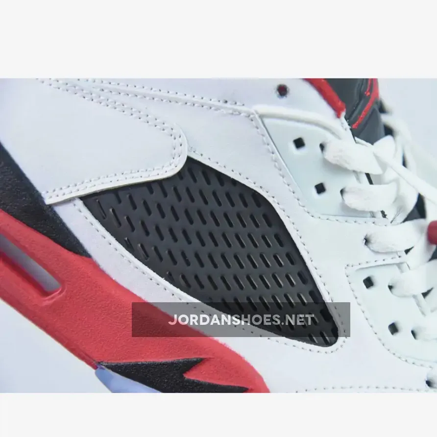 Air Jordan 5 Low "Fire Red" White Fire Red Black Air Jordan 5 Low "Fire Red" White Fire Red Black
