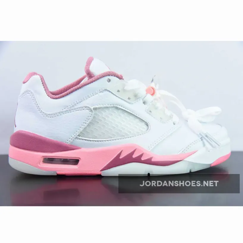 Air Jordan 5 Low White/Coral Chalk-Desert Berry-Black Air Jordan 5 Low White/Coral Chalk-Desert Berry-Black