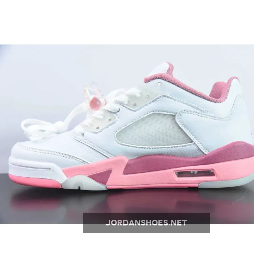 Air Jordan 5 Low White/Coral Chalk-Desert Berry-Black Air Jordan 5 Low White/Coral Chalk-Desert Berry-Black