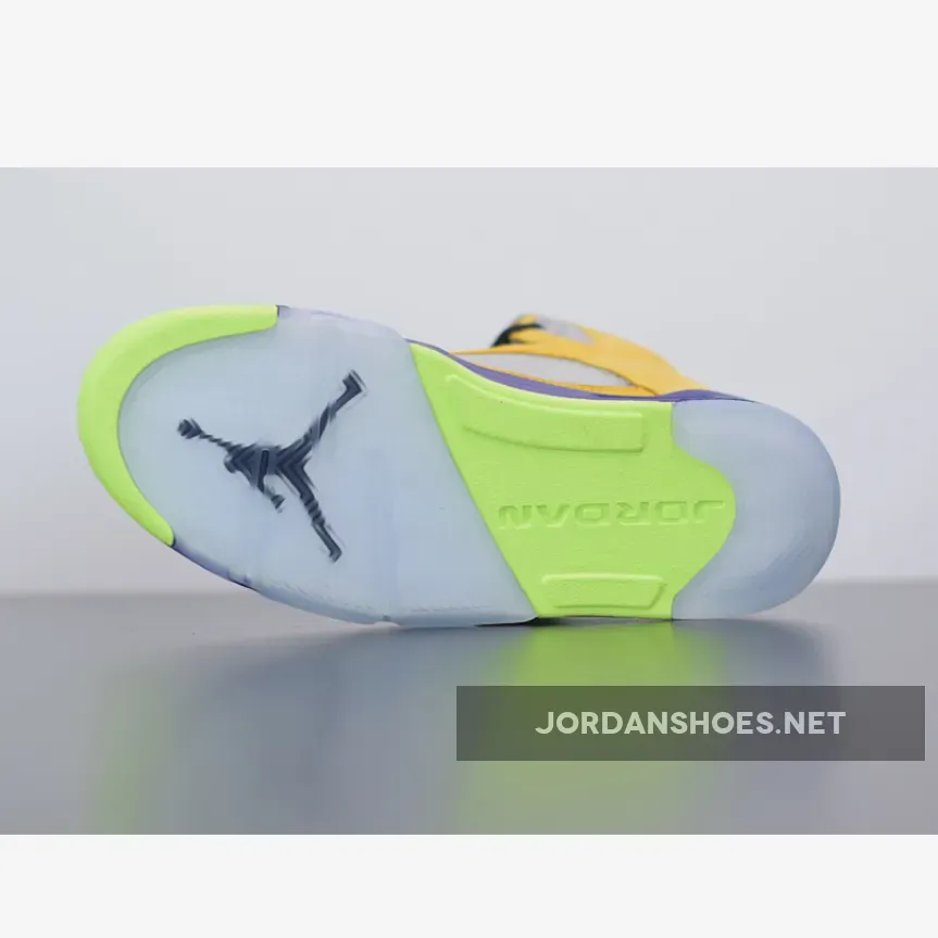 Air Jordan 5 "What The" Varsity Maize/Court Purple-Ghost Green-Solar Orange Air Jordan 5 "What The" Varsity Maize/Court Purple-Ghost Green-Solar Orange