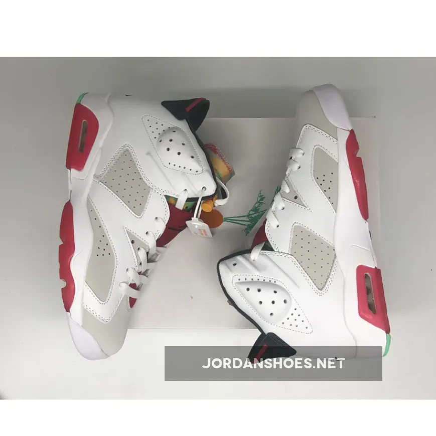 Air Jordan 6 "Hare" Neutral Grey/White-True Red-Black