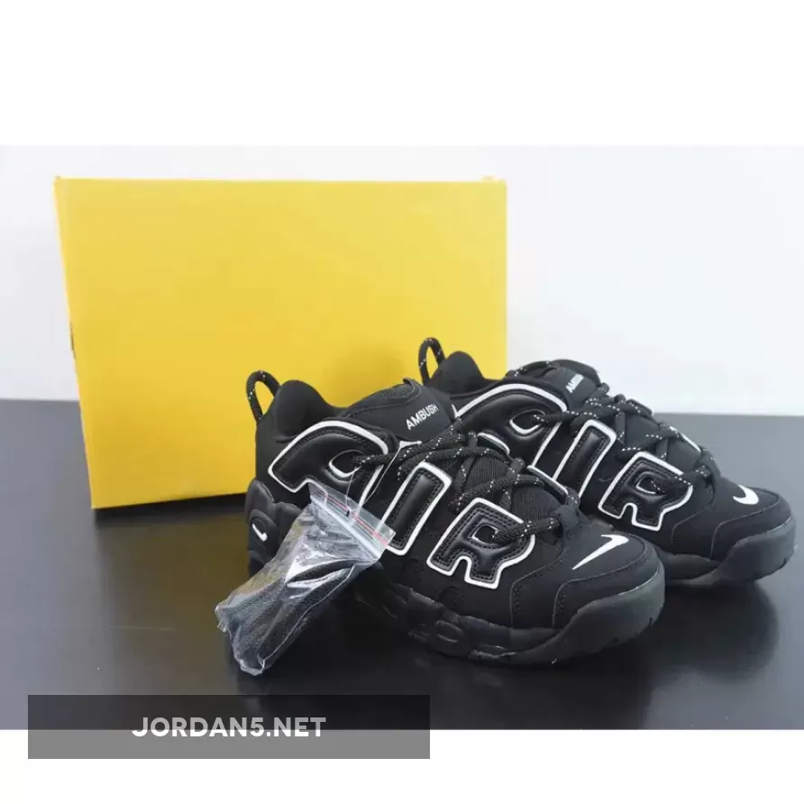 AMBUSH x Nike Air More Uptempo Low Black/White