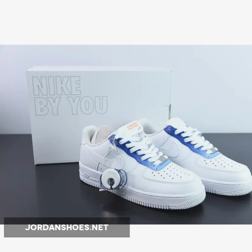 Custom BY You Nike Air Force 1 White Blue