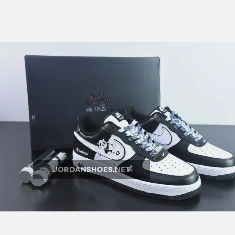 Custom BY You Nike Air Force 1 Low Panda Black White