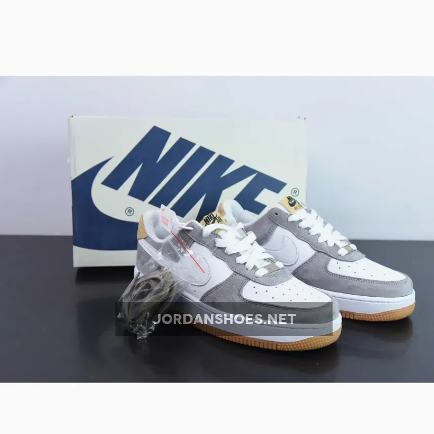 Custom Nike Air Force 1 Low White Grey Gum