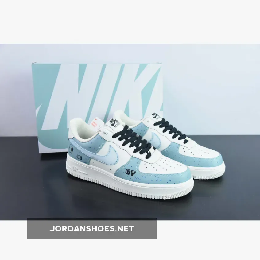 Custom Nike Air Force 1 Low White Sky Blue