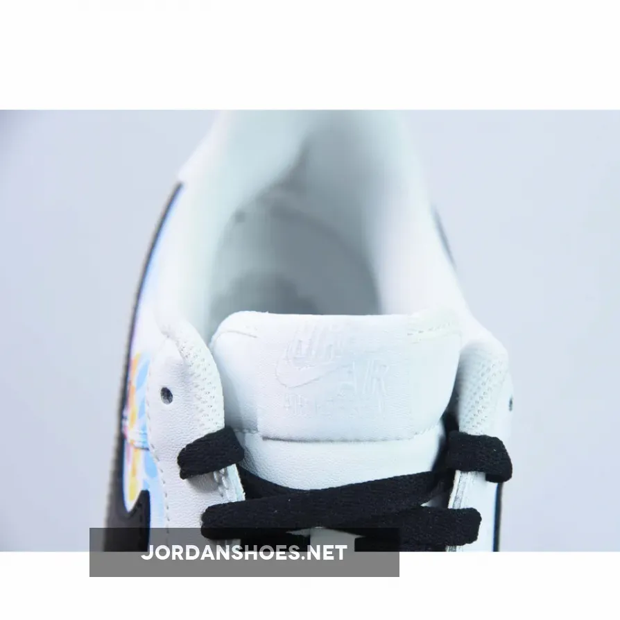 Custom Nike Air Force 1 Low White Black Multi Custom Nike Air Force 1 Low White Black Multi