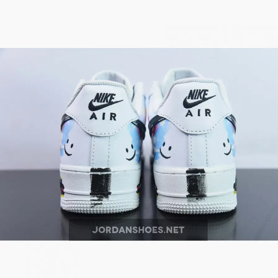 Custom Nike Air Force 1 Low White Black Multi Custom Nike Air Force 1 Low White Black Multi