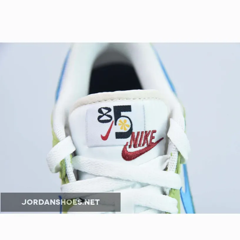 Custom Nike Dunk Low ’85 Double Swooshes’ Green Sail Custom Nike Dunk Low ’85 Double Swooshes’ Green Sail