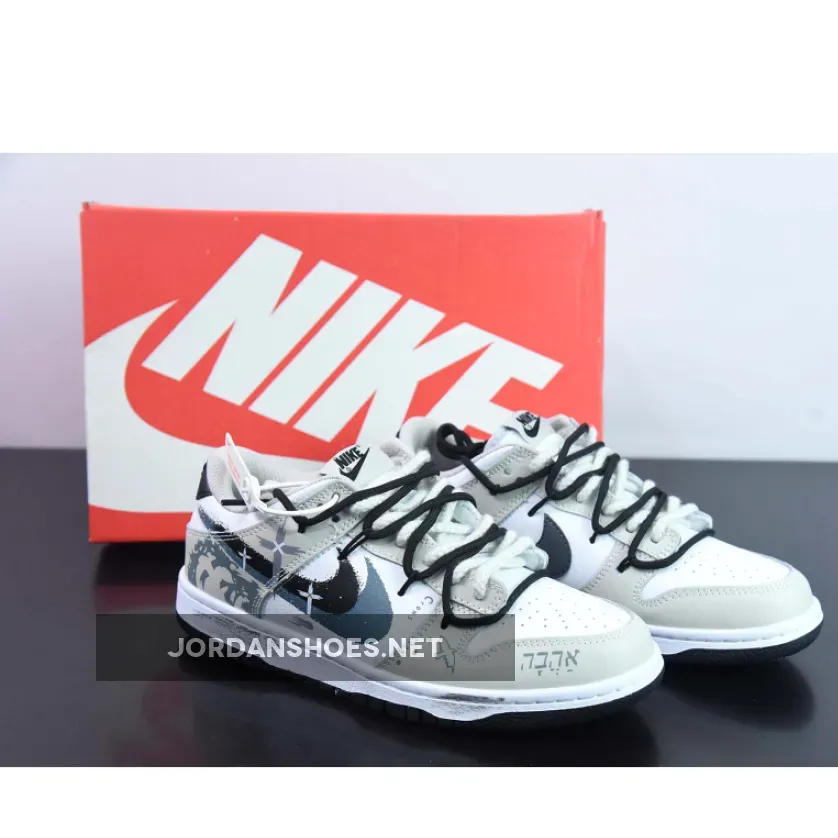 Custom Nike Dunk Low ‘Spray Paint Swoosh’