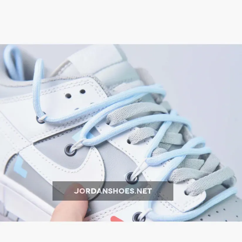 Custom Nike SB Dunk Low White Cool Grey Custom Nike SB Dunk Low White Cool Grey
