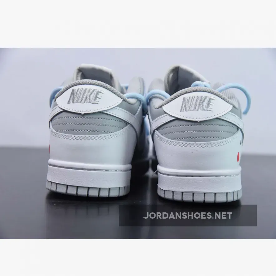 Custom Nike SB Dunk Low White Cool Grey Custom Nike SB Dunk Low White Cool Grey