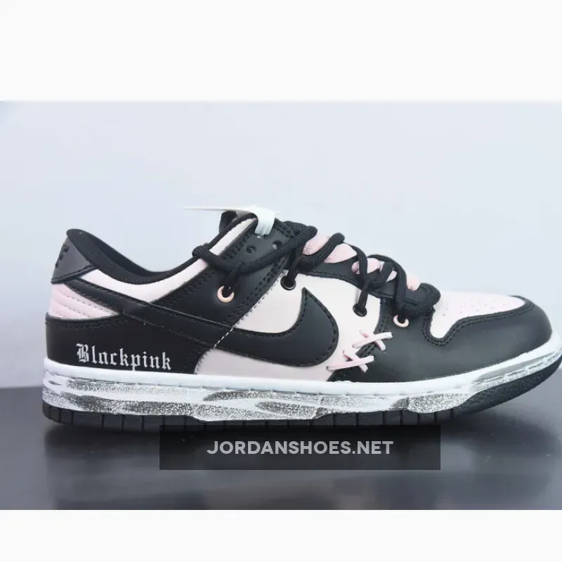 Custom Nike WMNS Dunk Low Black Pink Custom Nike WMNS Dunk Low Black Pink