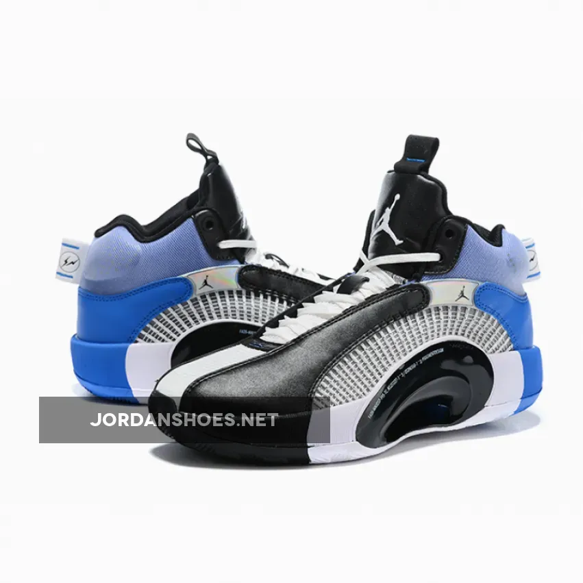 Fragment x Air Jordan 35 White/Black-Sport Blue Fragment x Air Jordan 35 White/Black-Sport Blue