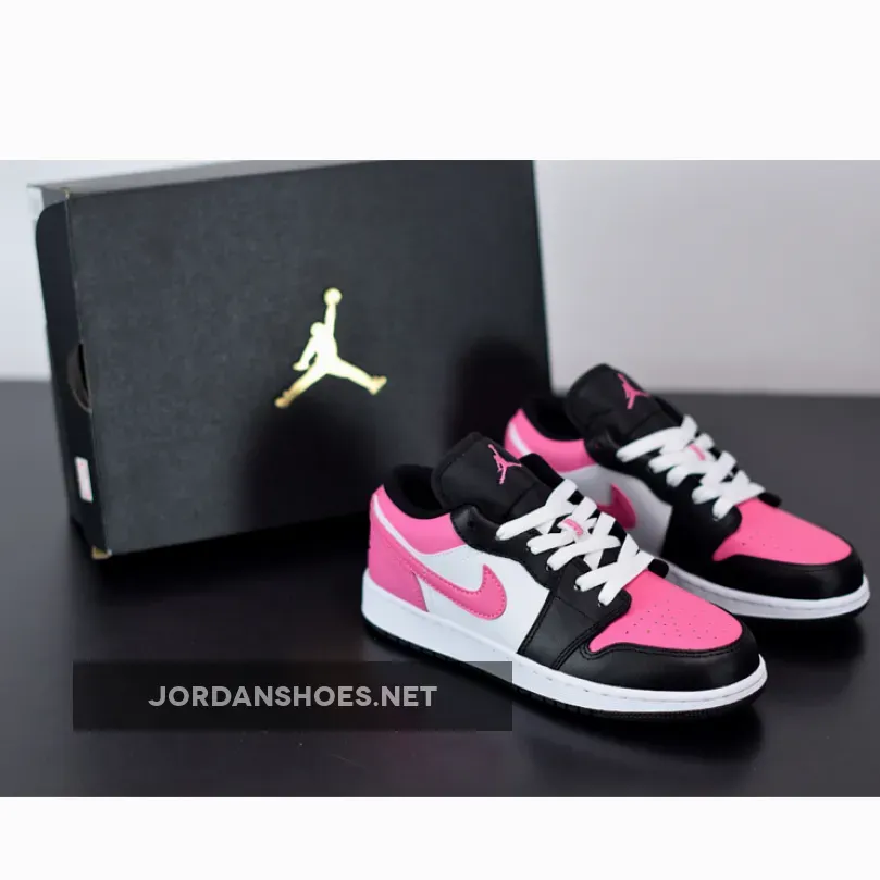 Jordan 1 Low GS Black Pinksicle