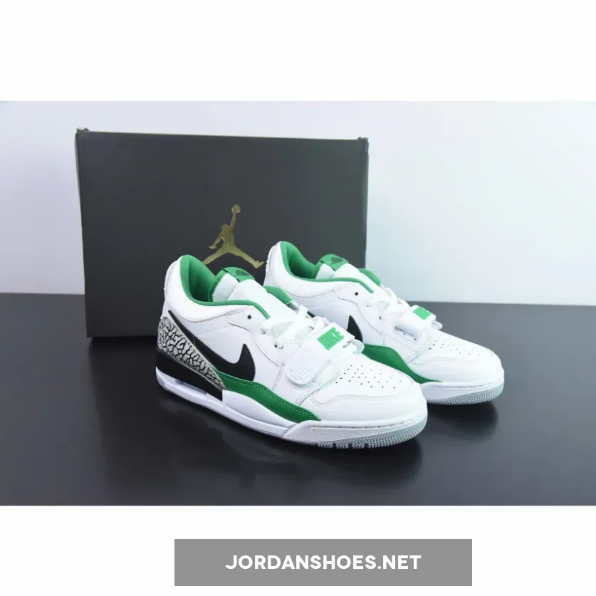 Jordan Legacy 312 Low White Pine Green