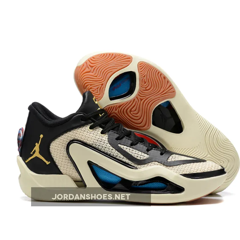 Jordan Tatum 1 "Barbershop" Coconut Milk/Metallic Gold/Black