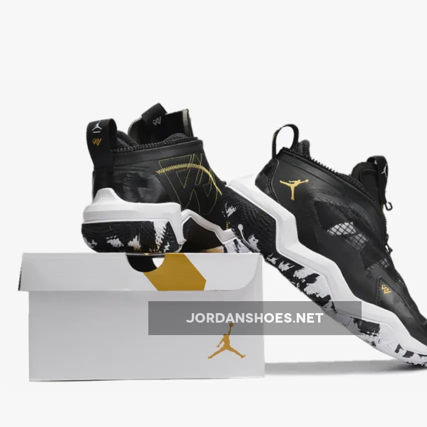 Jordan Why Not .6 Black/Metallic Gold-White Jordan Why Not .6 Black/Metallic Gold-White