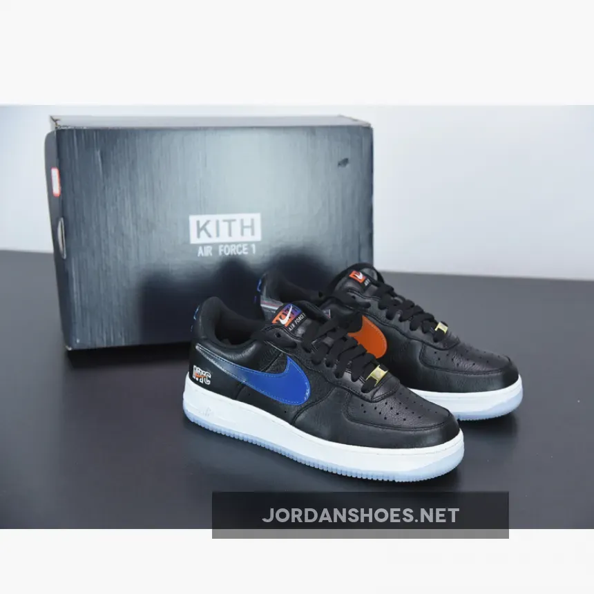Kith x Nike Air Force 1 Low NYC Black Team Orange