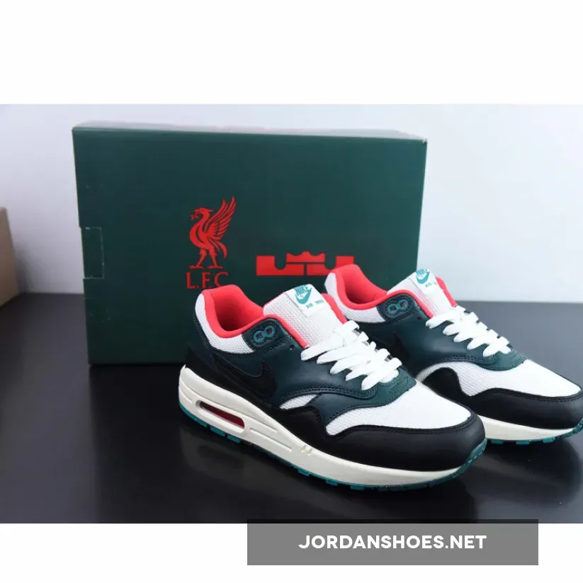 LeBron x Air Max 1 "Liverpool" White/Black-Red-Green