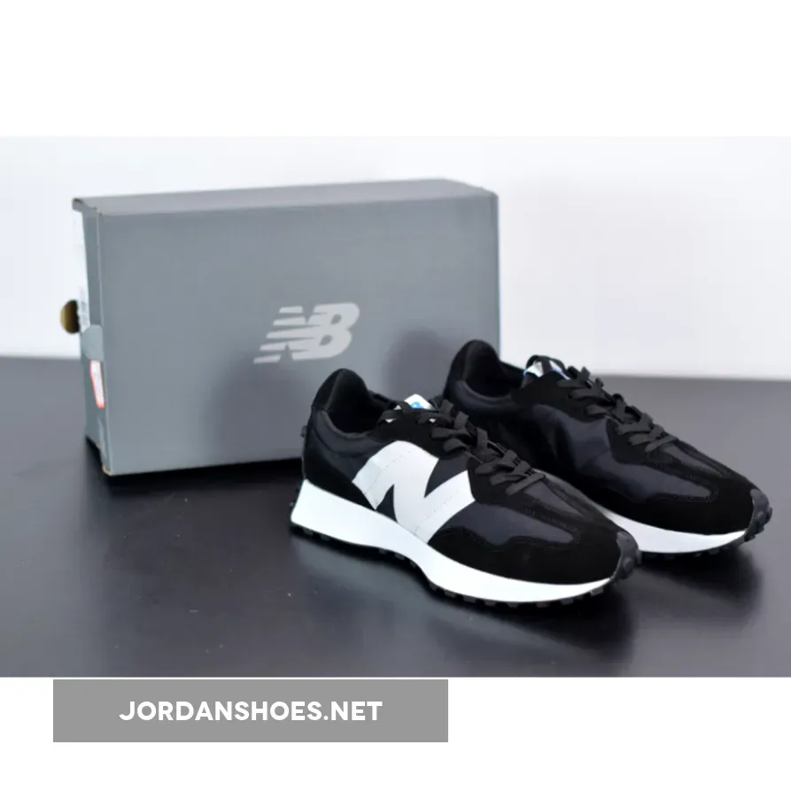 New Balance 327 Black White