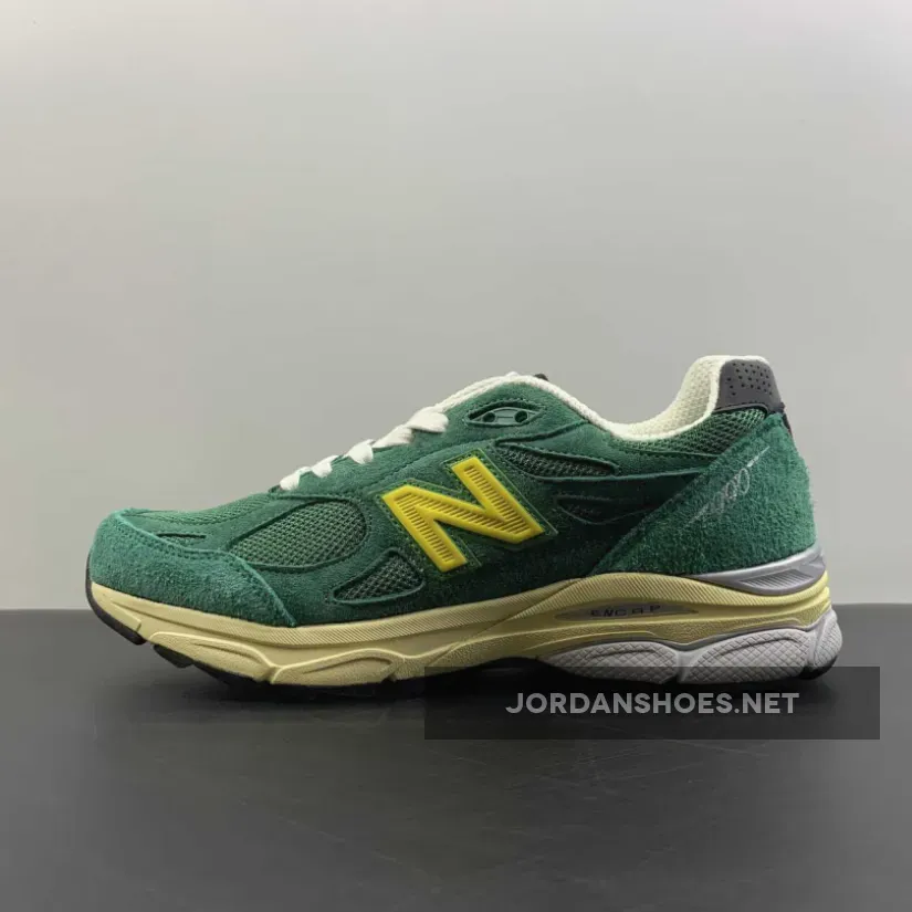 New Balance 990v3 Made in USA Green Yellow