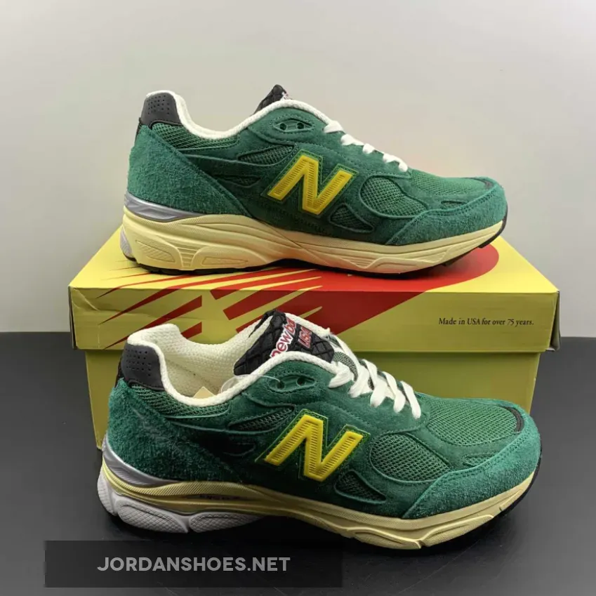 New Balance 990v3 Made in USA Green Yellow New Balance 990v3 Made in USA Green Yellow