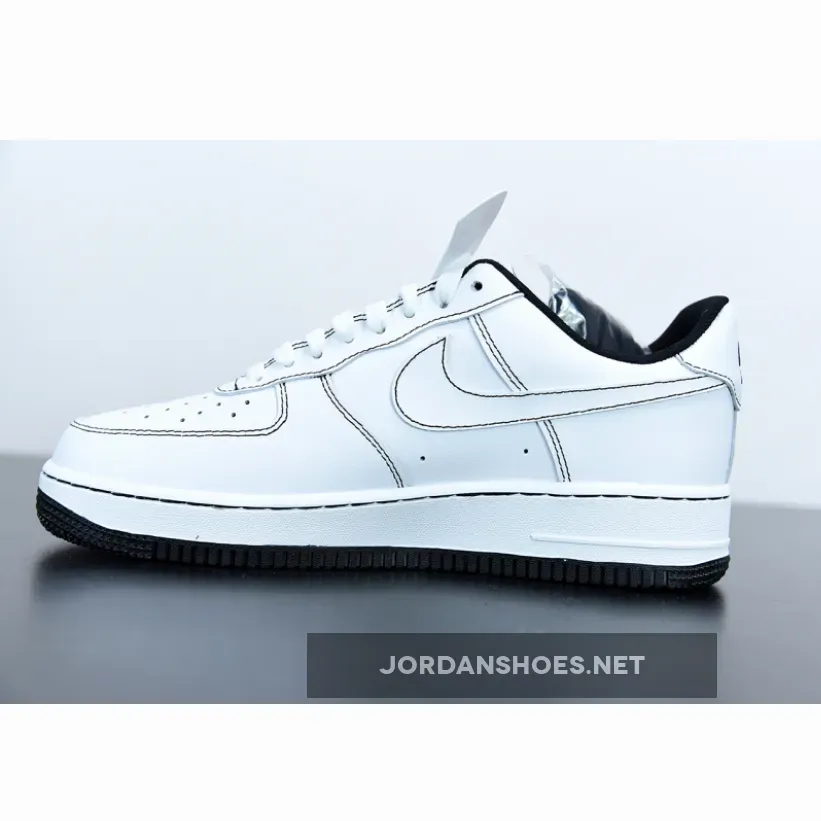 Nike Air Force 1 ’07 "Contrast Stitch" White Black Nike Air Force 1 ’07 "Contrast Stitch" White Black