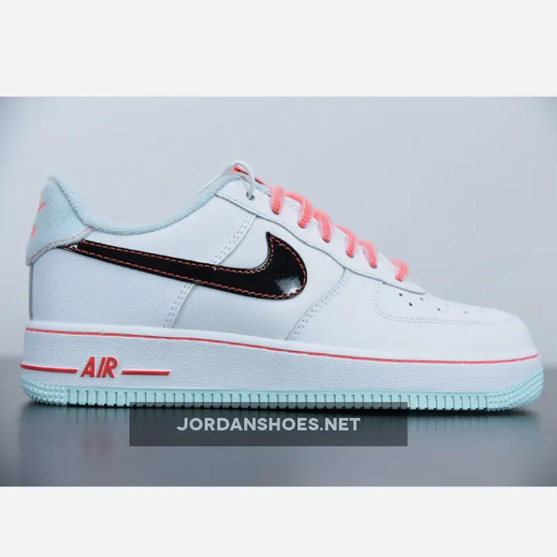 Nike Air Force 1 07 LV8 GS White Flash Crimson Atomic Pink For Womens Nike Air Force 1 07 LV8 GS White Flash Crimson Atomic Pink For Womens