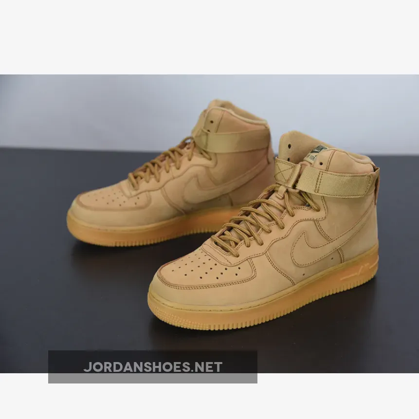 Nike Air Force 1 High Flax/Flax-Outdoor Green-Gum Nike Air Force 1 High Flax/Flax-Outdoor Green-Gum