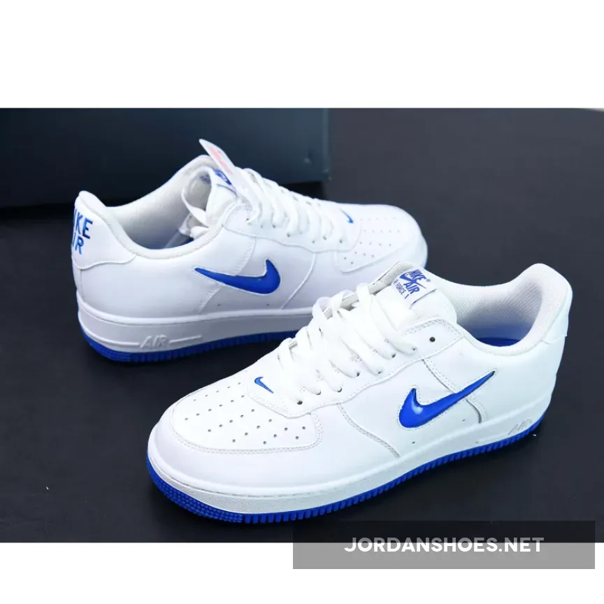 Nike Air Force 1 Low "Color of the Month" White Royal Jewel Nike Air Force 1 Low "Color of the Month" White Royal Jewel