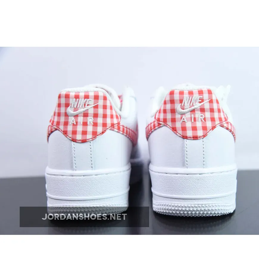 Nike Air Force 1 Low Gingham Plaid Red Nike Air Force 1 Low Gingham Plaid Red
