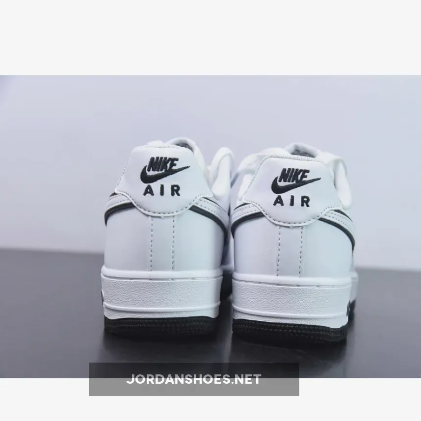 Nike Air Force 1 Low Outline Swoosh White Black Nike Air Force 1 Low Outline Swoosh White Black