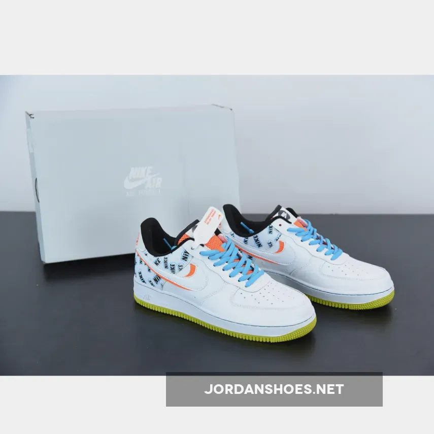 Nike Air Force 1 Low White/Hyper Crimson-Bright Cactus