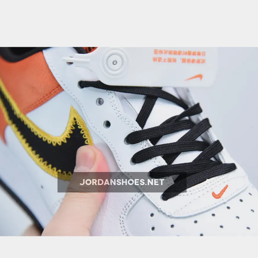 Nike Air Force 1 "Raygun" White/Black-Orange Flash-Amarillo Nike Air Force 1 "Raygun" White/Black-Orange Flash-Amarillo