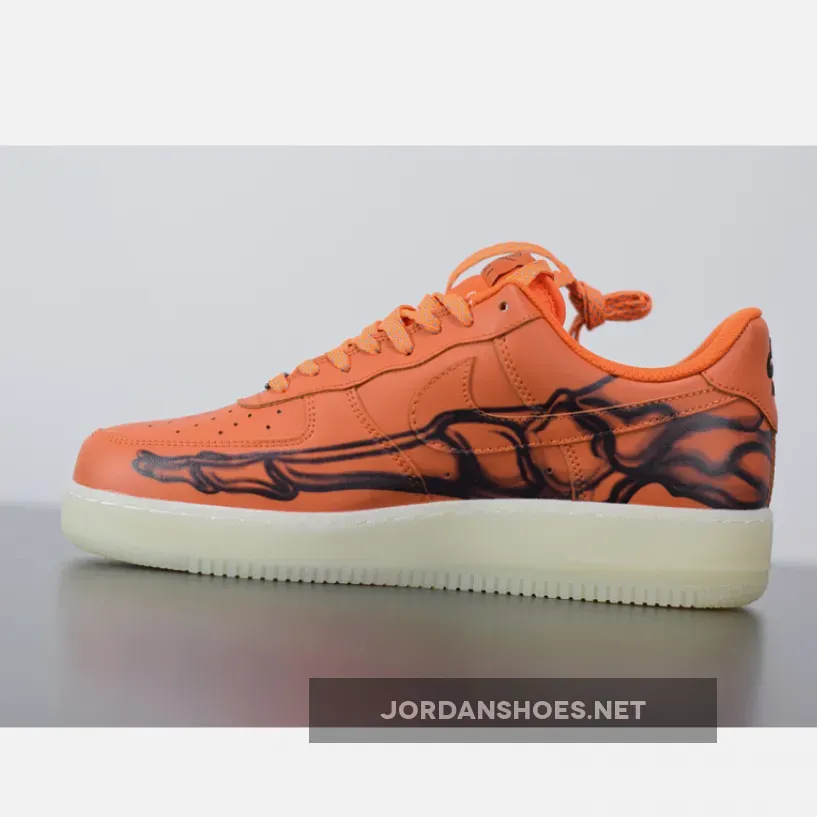 Nike Air Force 1 Skeleton ‘Brilliant Orange" Nike Air Force 1 Skeleton ‘Brilliant Orange"