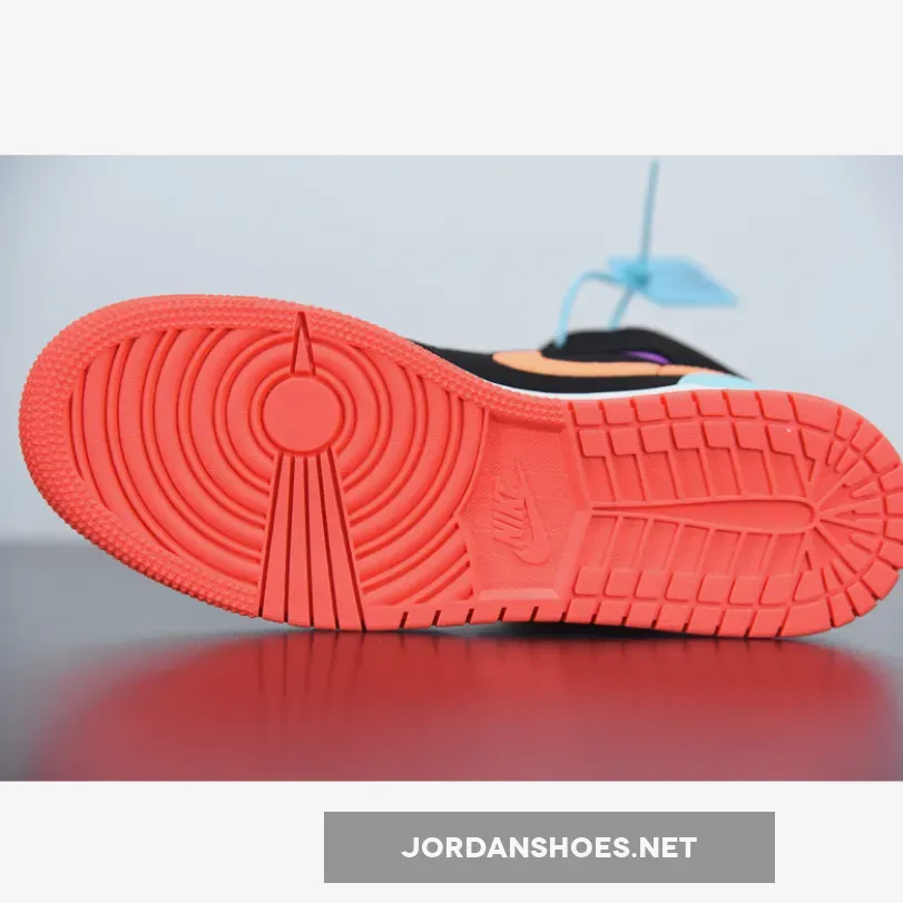 Nike Air Jordan 1 Mid Black Multi-Color Reflective Nike Air Jordan 1 Mid Black Multi-Color Reflective