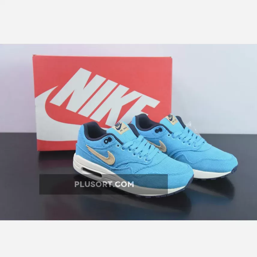 Nike Air Max 1 "Corduroy" Baltic Blue/Sesame-Gridiron-Sail