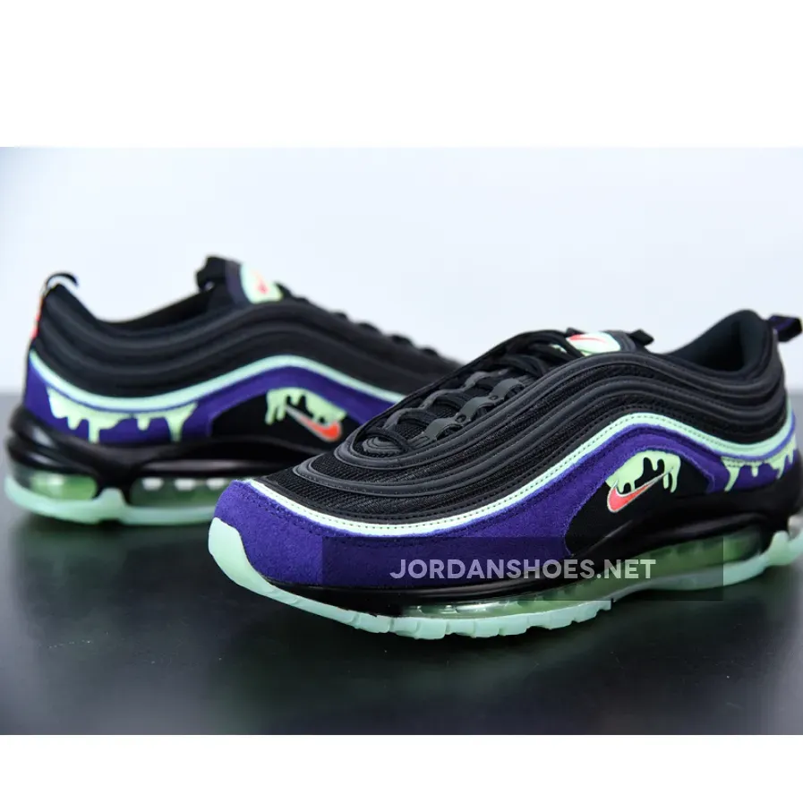Nike Air Max 97 'Halloween Slime' Black/Flash Crimson/Court Purple Nike Air Max 97 'Halloween Slime' Black/Flash Crimson/Court Purple