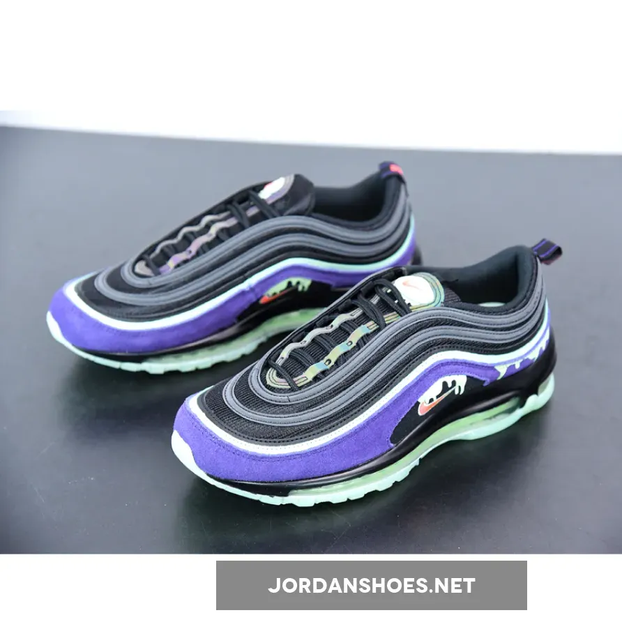 Nike Air Max 97 'Halloween Slime' Black/Flash Crimson/Court Purple Nike Air Max 97 'Halloween Slime' Black/Flash Crimson/Court Purple
