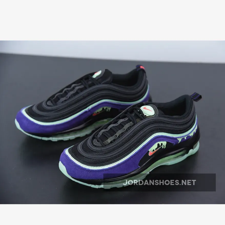 Nike Air Max 97 'Halloween Slime' Black/Flash Crimson/Court Purple Nike Air Max 97 'Halloween Slime' Black/Flash Crimson/Court Purple